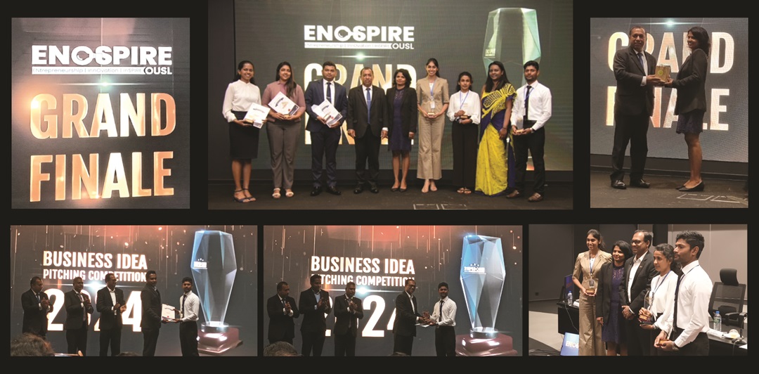 ENOSPIREOUSL organized by the Open University Sri Lanka in collaboration with NSF; the Business Idea Pitching Competition & Entrepreneurial Awards Ceremony 2024