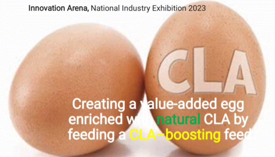 Value-added egg enriched with Conjugated Linoleic Acid (CLA)!