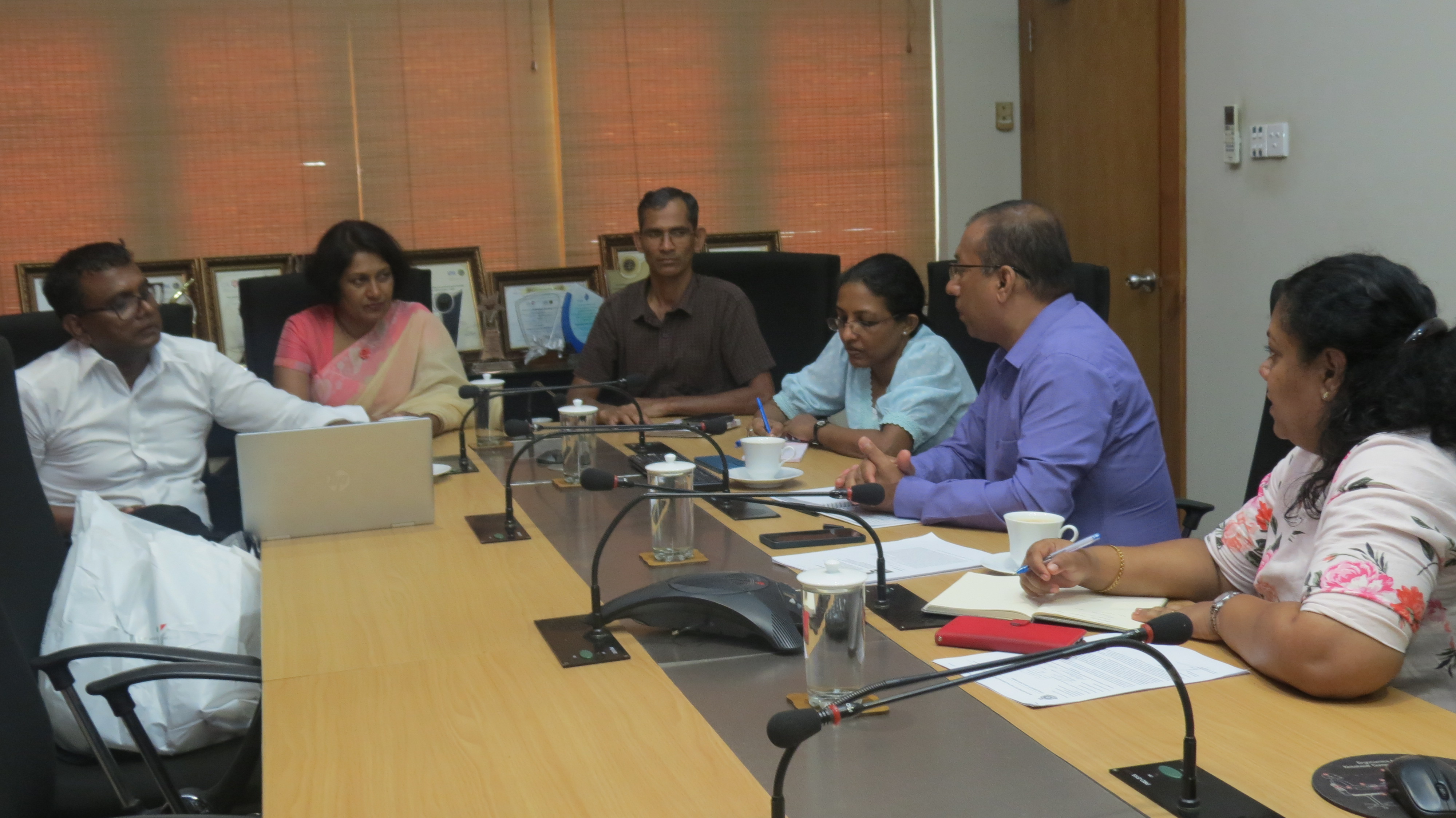 Prof. Sathish Indika, a Sri Lankan expatriate based in USA visits NSF to strengthen networking