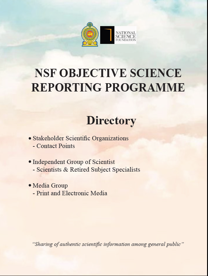 NSF Objective Science Reporting Programme  - Directory of Contact Information.