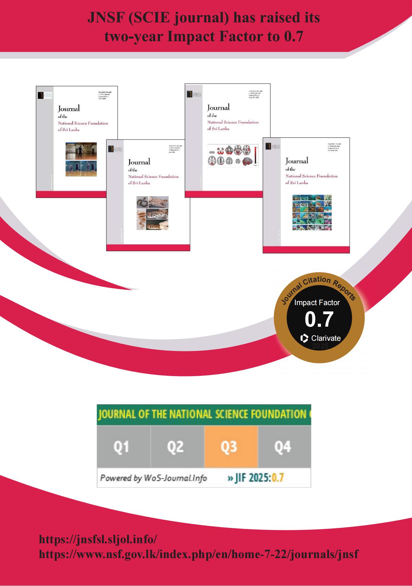 Journal of the National Science Foundation (SCIE Journal) has raised its two-year Impact Factor to 0.7