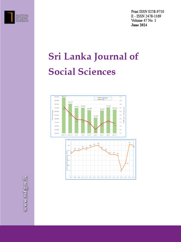 SLJSS Volume Vol 47 No 1 June 2024