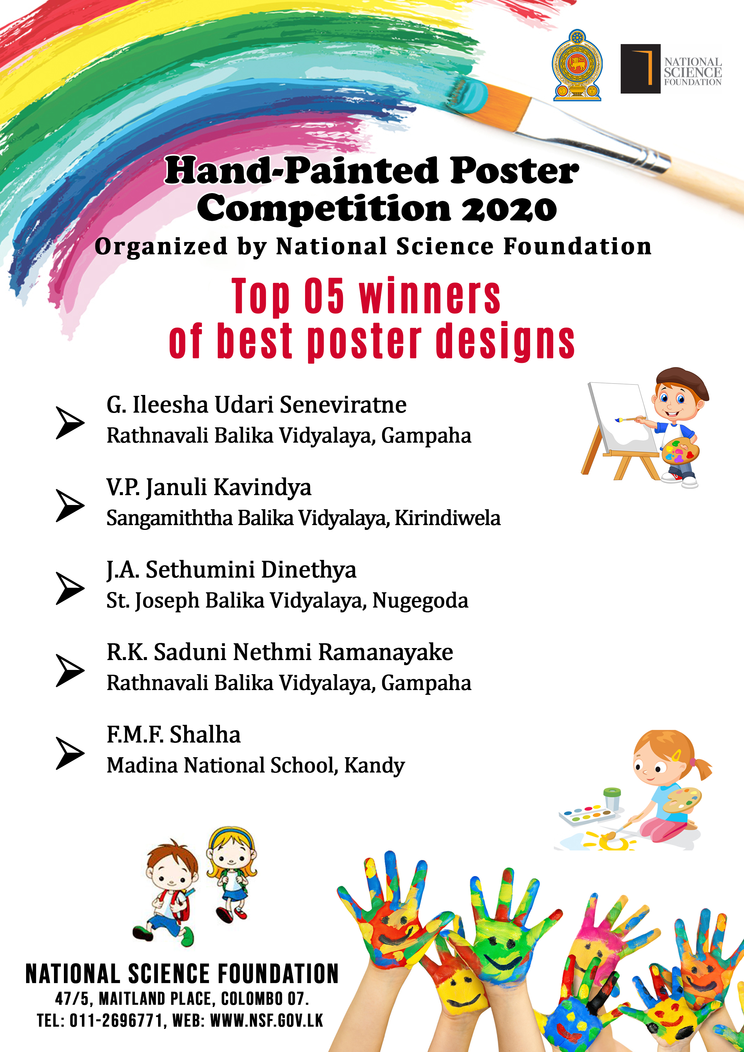 Hand Painted Poster Competition Winners 2020